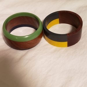 2 Wood bracelets